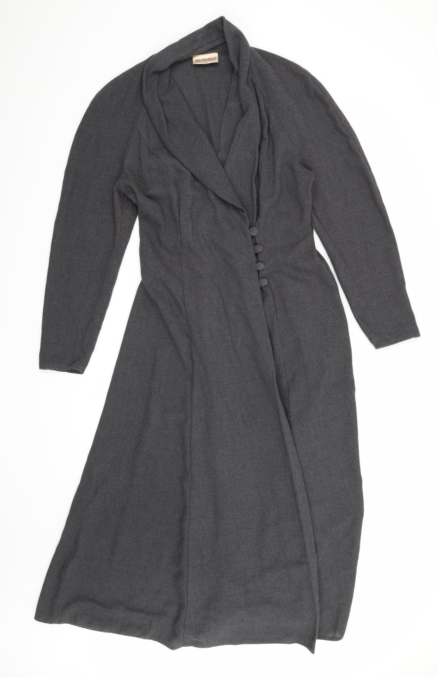 Richards Womens Grey   Trench Coat Coat Size 12