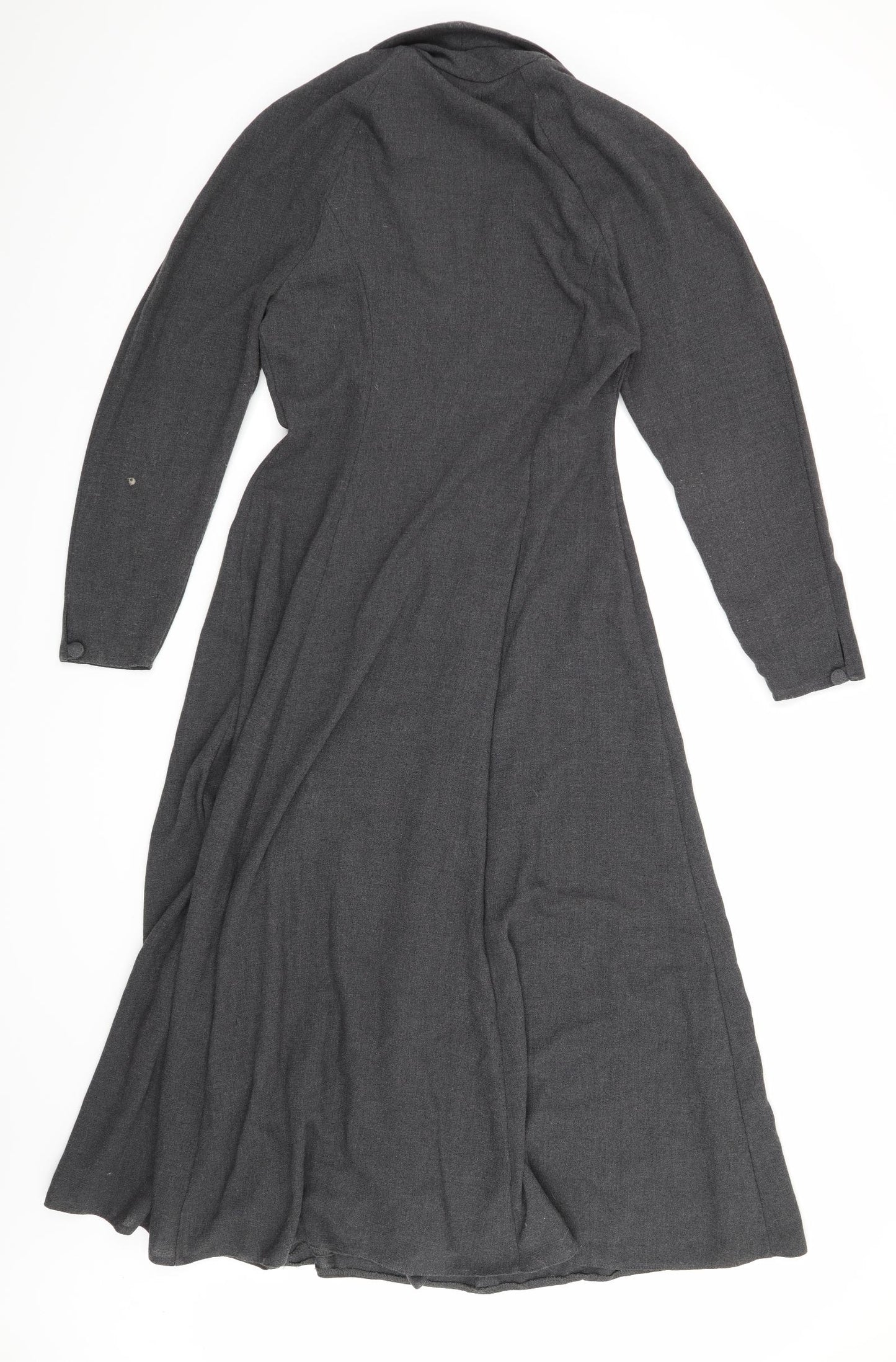 Richards Womens Grey   Trench Coat Coat Size 12