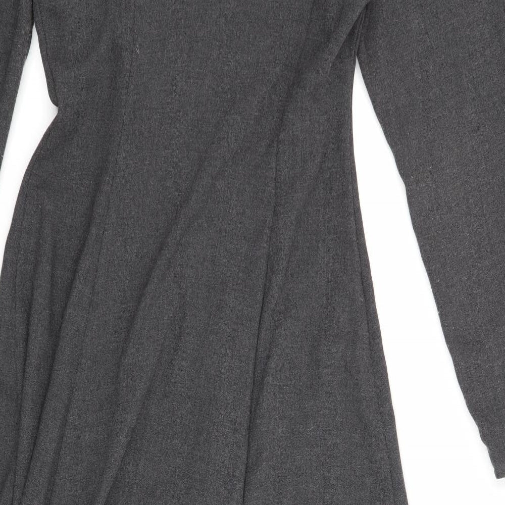 Richards Womens Grey   Trench Coat Coat Size 12