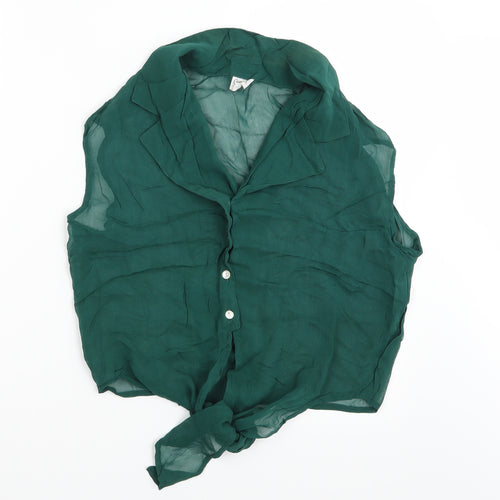 Change Womens Green   Basic Button-Up Size 12