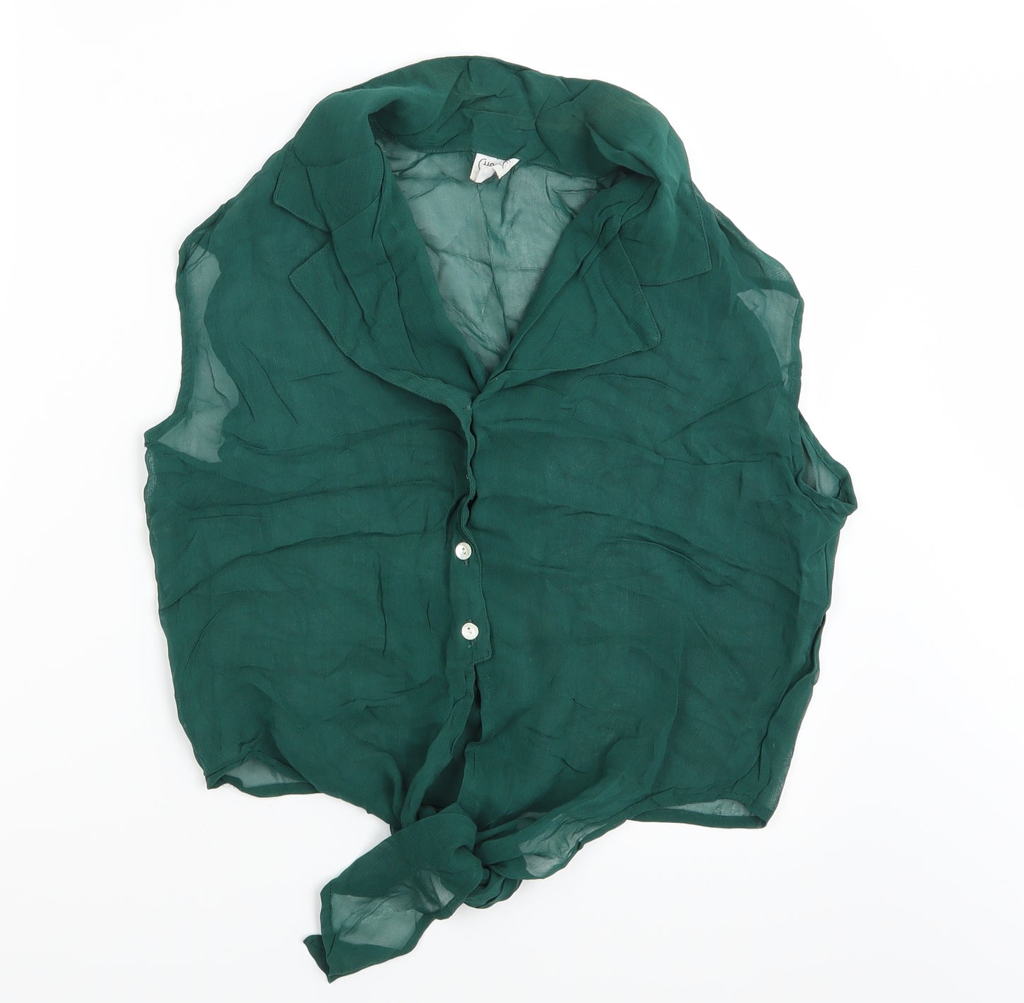 Change Womens Green   Basic Button-Up Size 12