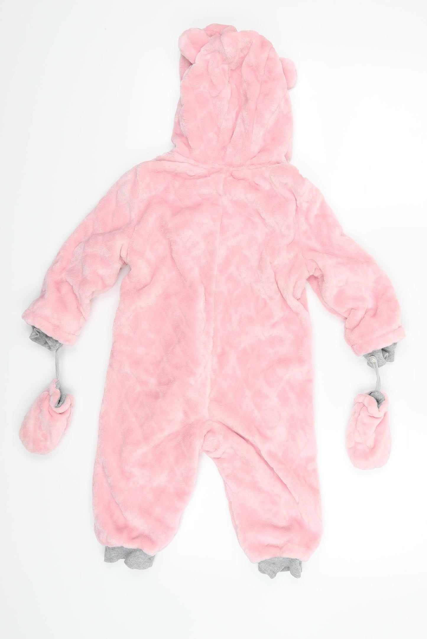 Ladybird Girls Pink  Fleece Basic Coat Snowsuit Size 18-24 Months