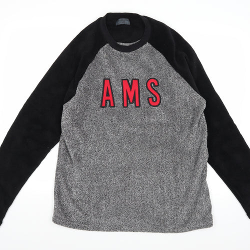 Primark Mens Grey  Fleece  Pyjama Top Size XL