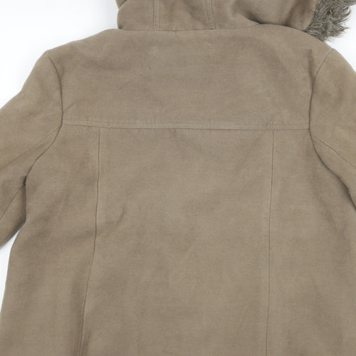 Krisp Womens Brown   Overcoat Coat Size 14