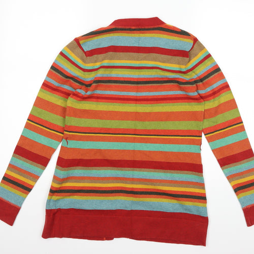 Linea Womens Multicoloured Striped  Cardigan Jumper Size S