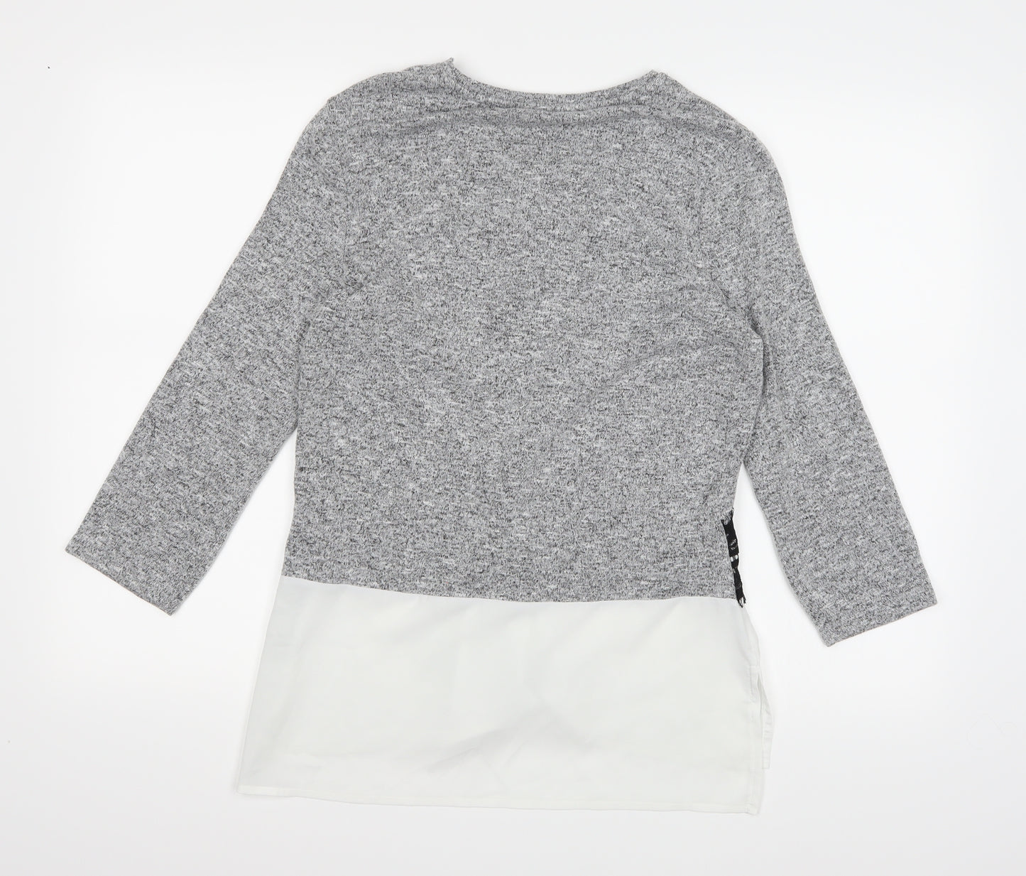 TU Womens Grey  Knit Pullover Jumper Size 12