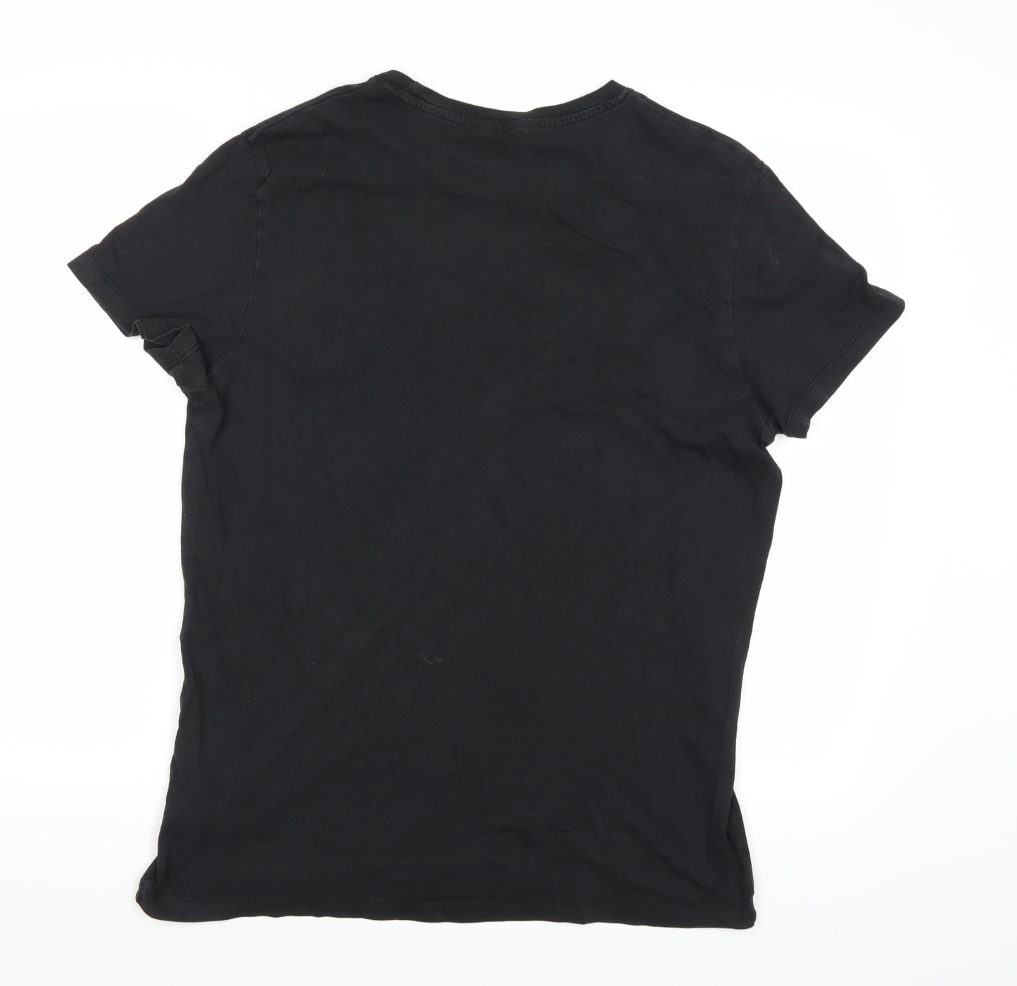 JACK & JONES Mens Black    T-Shirt Size L