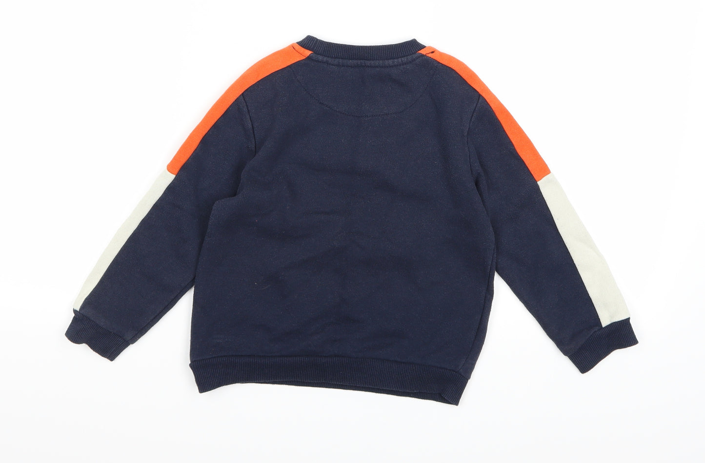 Primark Boys Blue  Jersey Pullover Sweatshirt Size 4-5 Years