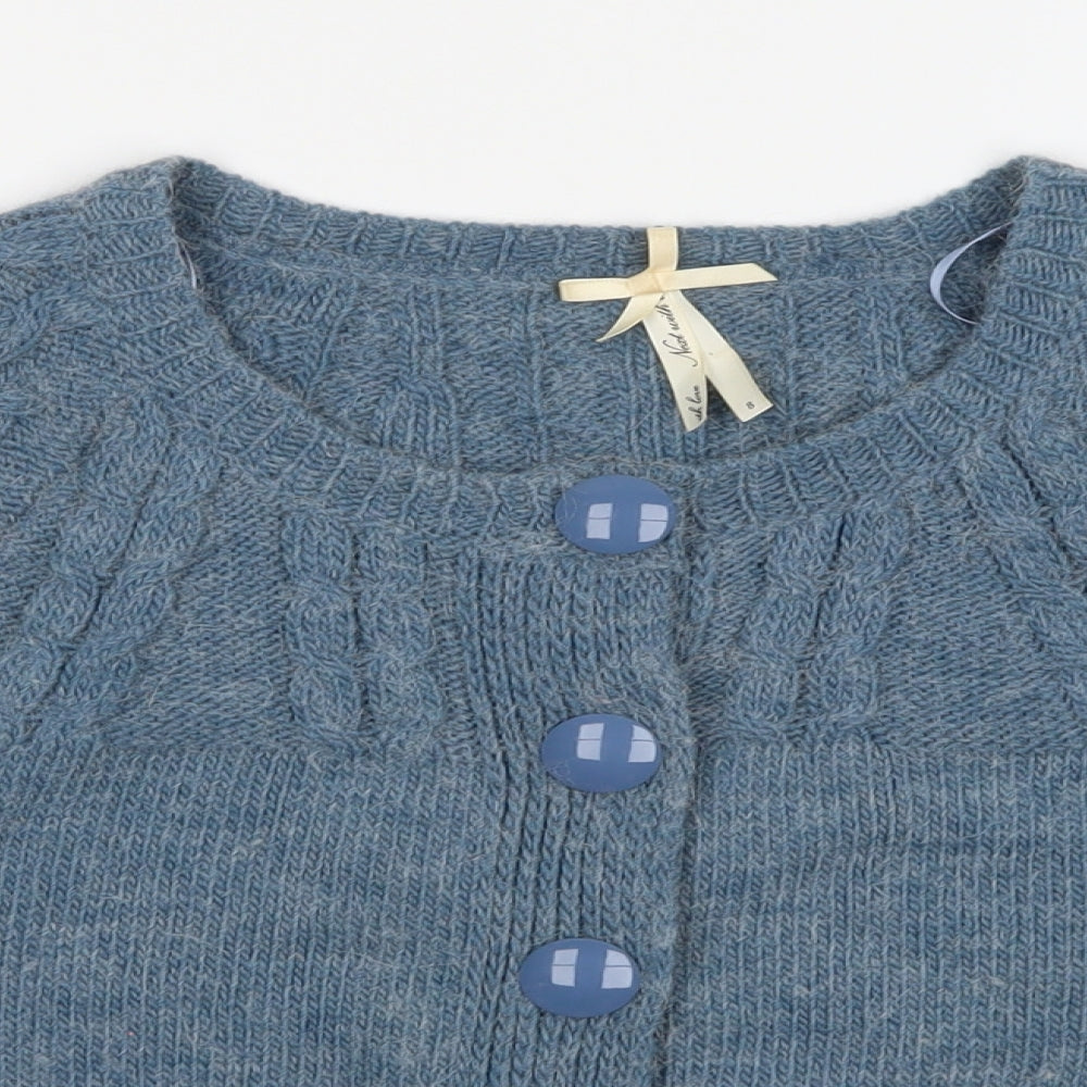 NEXT Womens Blue  Knit Cardigan Jumper Size 8