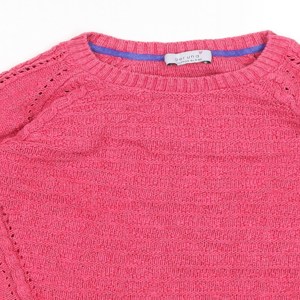 Per Una Womens Pink  Knit Pullover Jumper Size 10