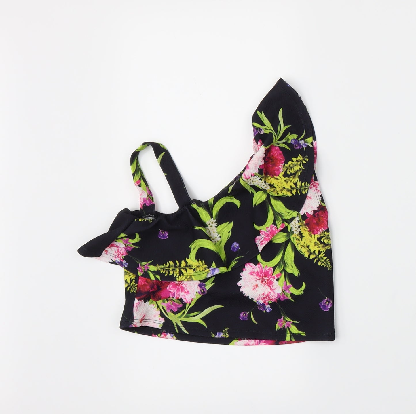 Very Girls Black Floral  Camisole Tank Size 9 Years
