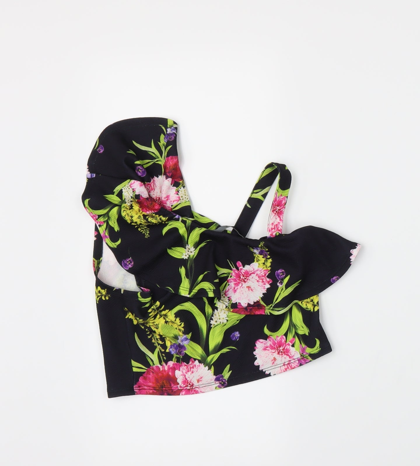 Very Girls Black Floral  Camisole Tank Size 9 Years