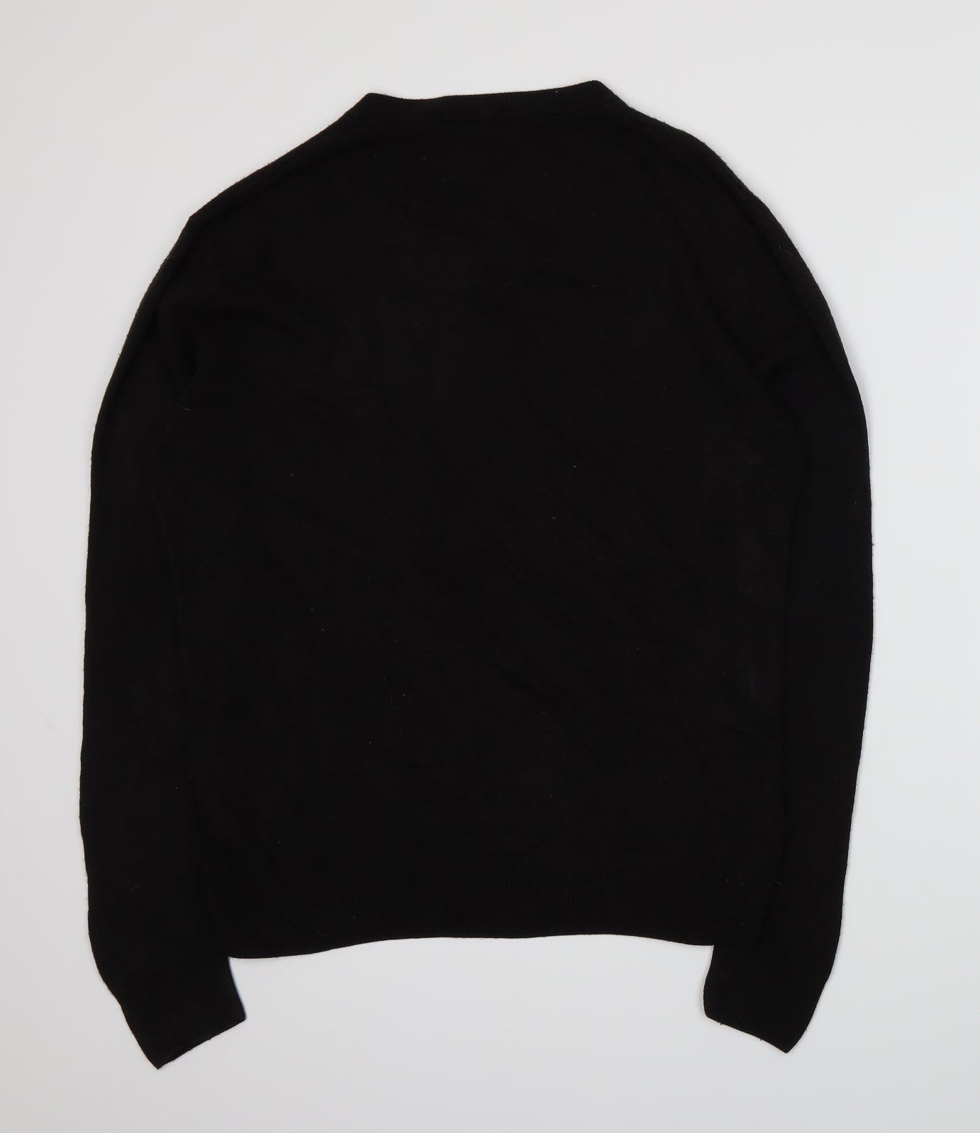 Cutting Edge Mens Black  Knit Pullover Jumper Size L