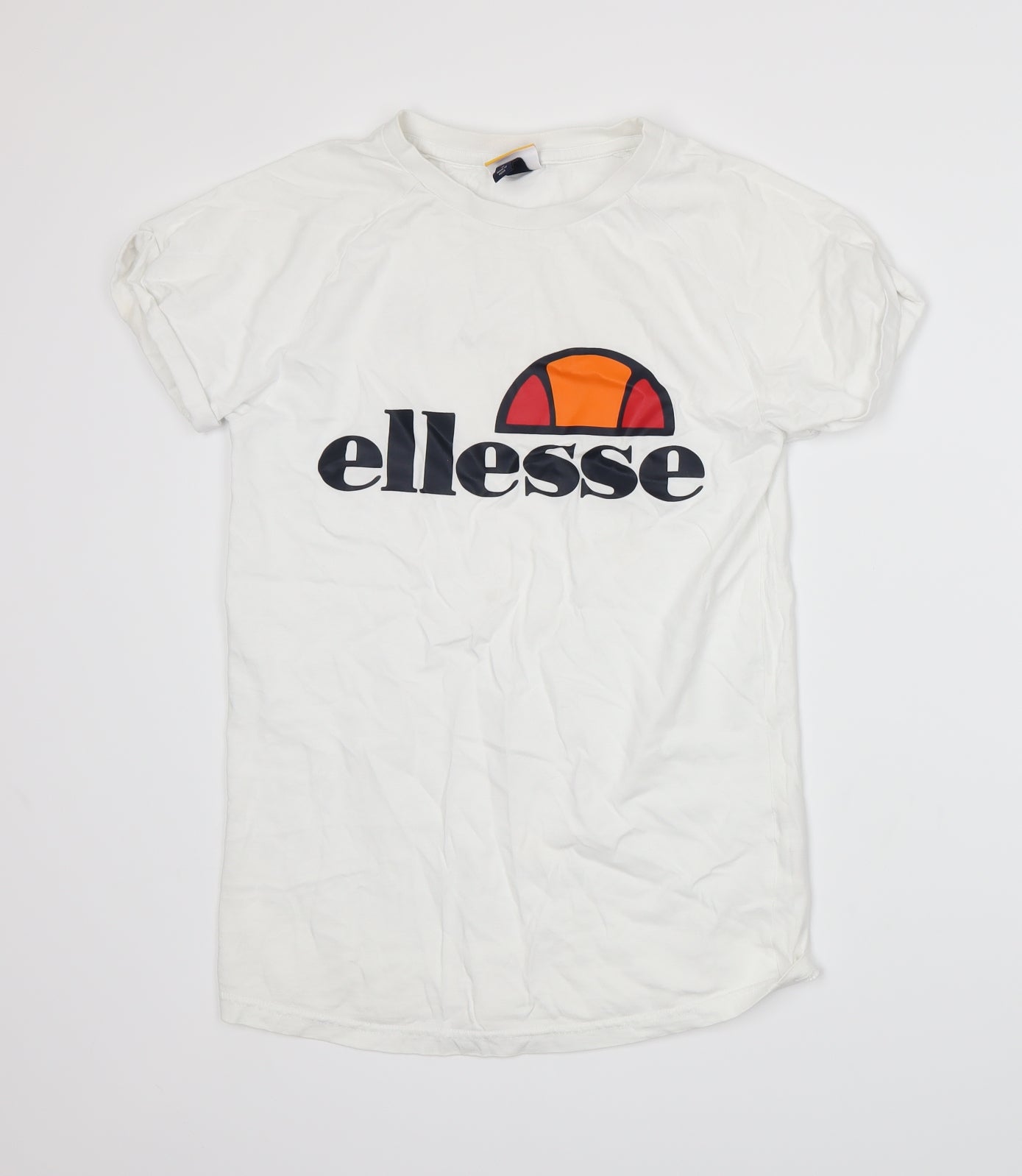 ellesse Womens White  Jersey Basic T-Shirt Size 6