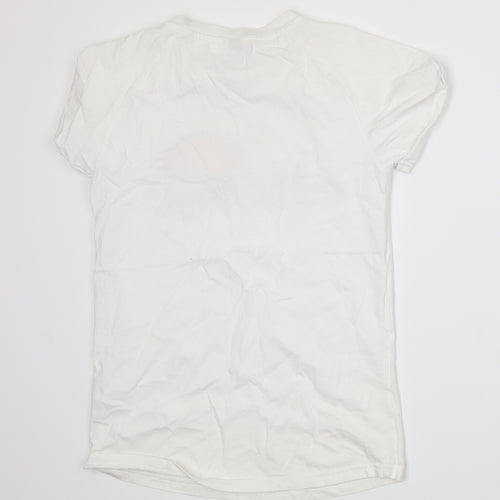 ellesse Womens White  Jersey Basic T-Shirt Size 6