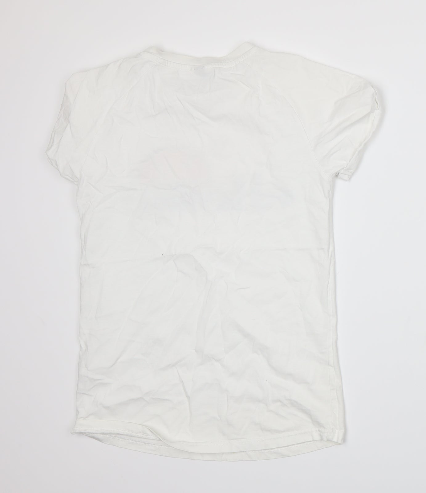 ellesse Womens White  Jersey Basic T-Shirt Size 6