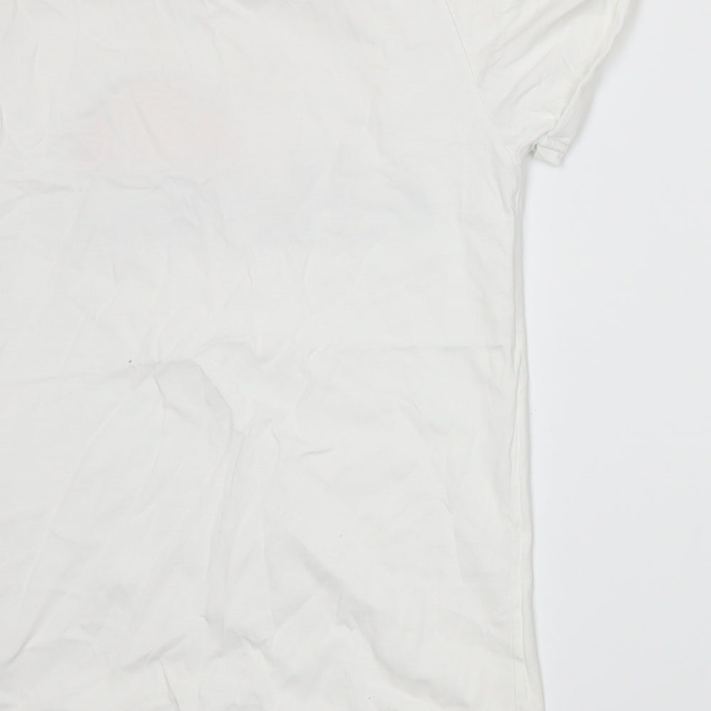 ellesse Womens White  Jersey Basic T-Shirt Size 6