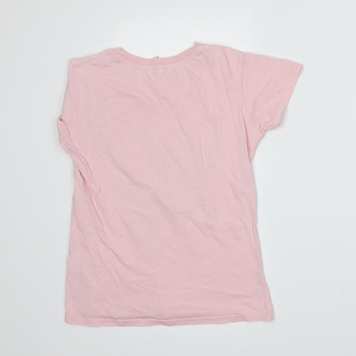 FANSHIRT Womens Pink   Basic T-Shirt Size S