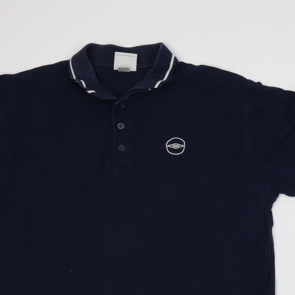 Umbro Mens Blue    Polo Size L