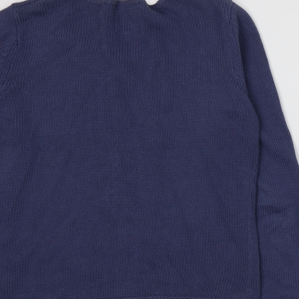 Mistral Womens Blue  Knit Cape Jumper Size 12