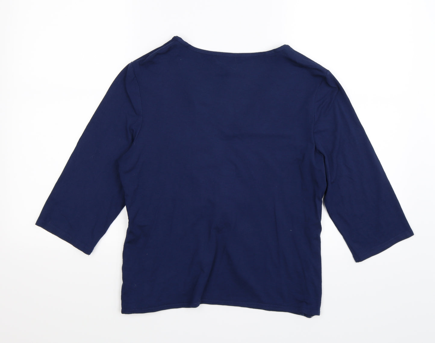 kalico Womens Blue   Wrap Blouse Size 16