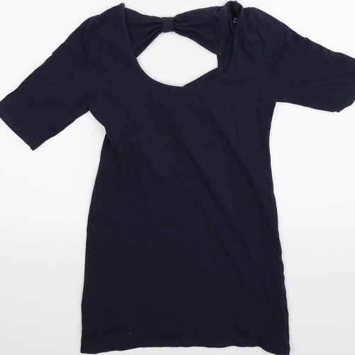 Topshop Womens Blue   Tunic T-Shirt Size 12