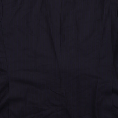 fielding nicholson Mens Purple Striped  Jacket Suit Jacket Size 44