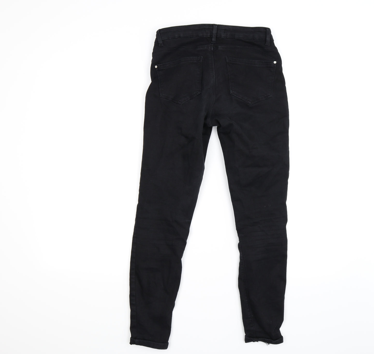 Zara Womens Black  Denim Skinny Jeans Size 8 L25 in