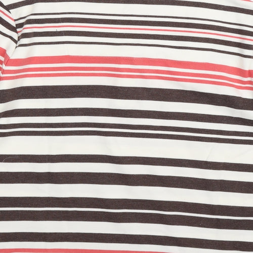DASH Womens Brown Striped  Pullover Jumper Size 8