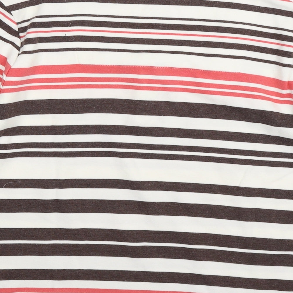 DASH Womens Brown Striped  Pullover Jumper Size 8