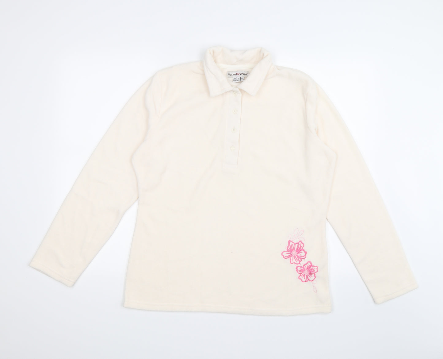 Atlas Womens Pink  Fleece Pullover Jumper Size M