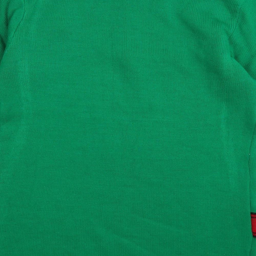 Preworn Womens Green  Knit Jumper Dress  Size 12  - SANTA'S HELPER