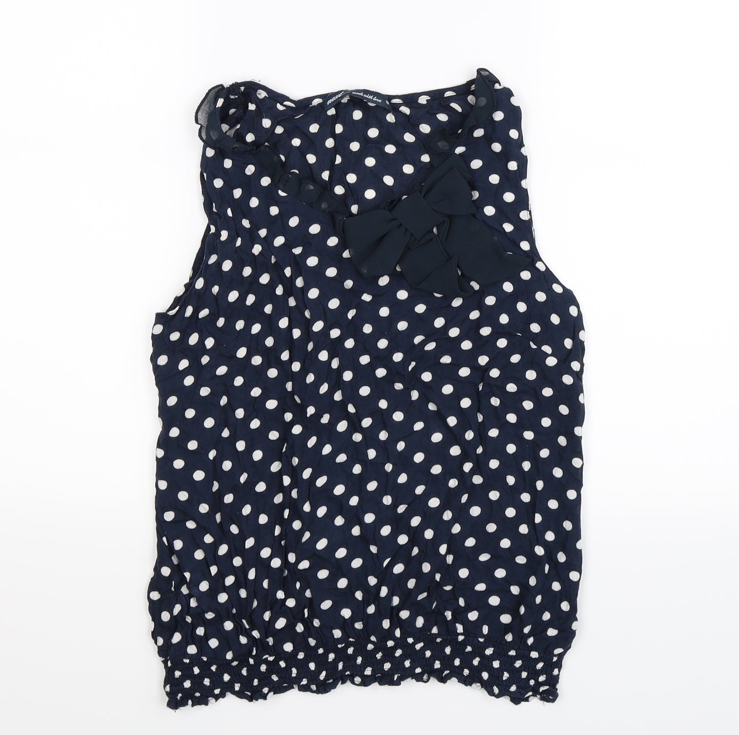 NEXT Womens Blue Polka Dot  Tunic T-Shirt Size 10