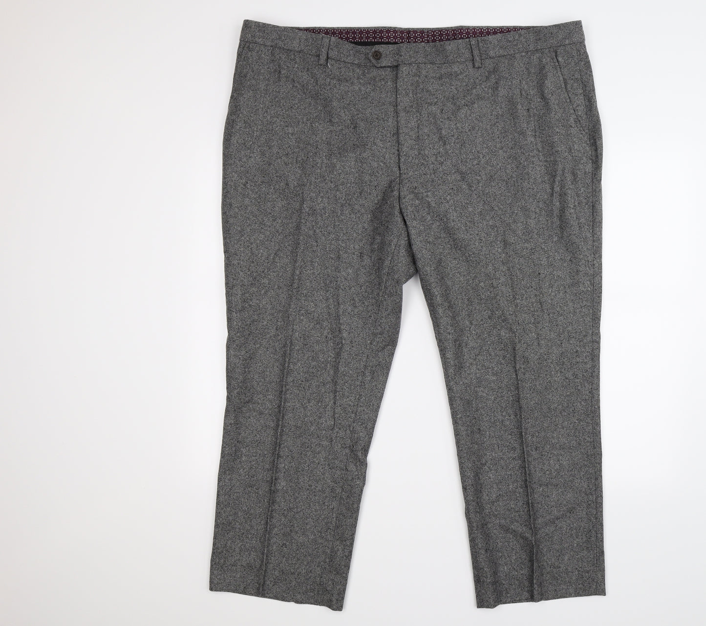 NEXT Mens Grey  Knit Dress Pants Trousers Size 44 L31 in