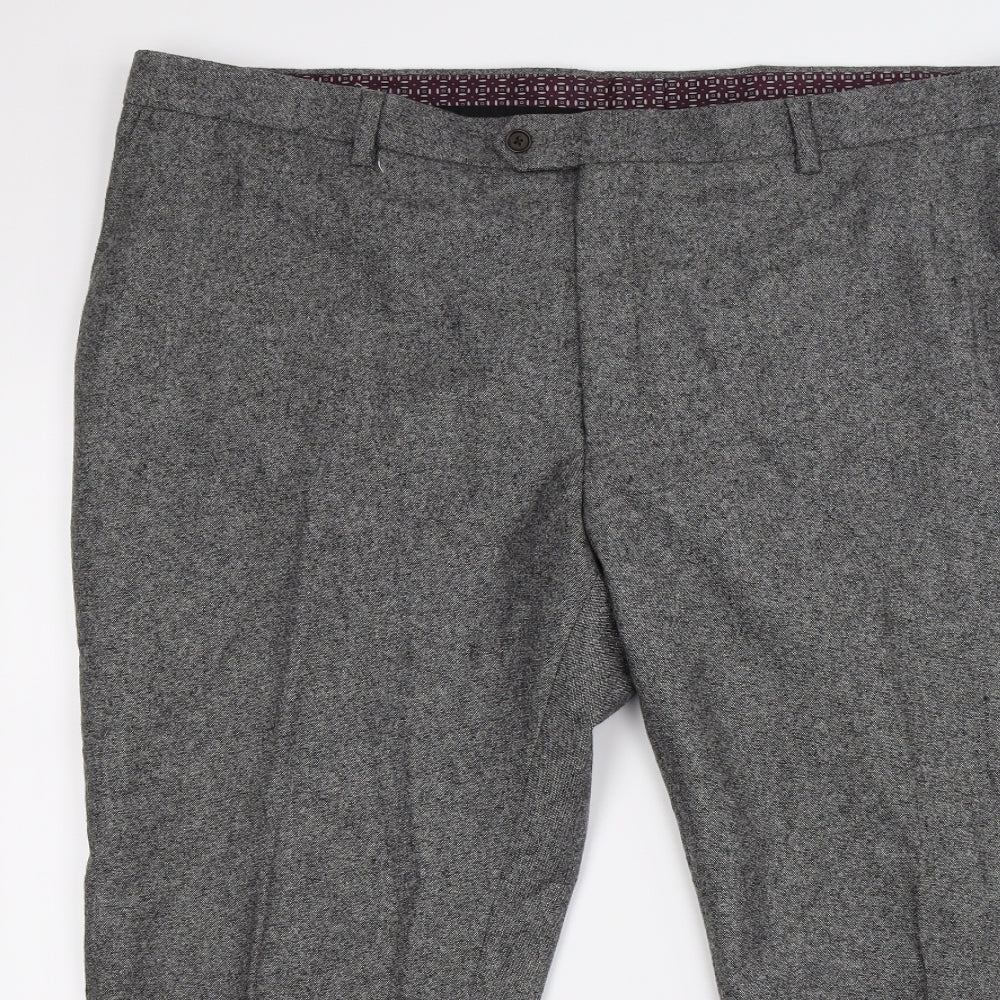 NEXT Mens Grey  Knit Dress Pants Trousers Size 44 L31 in