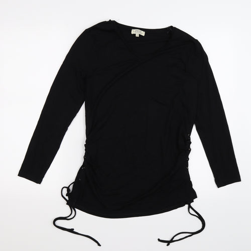Papaya Womens Black   Tunic T-Shirt Size S