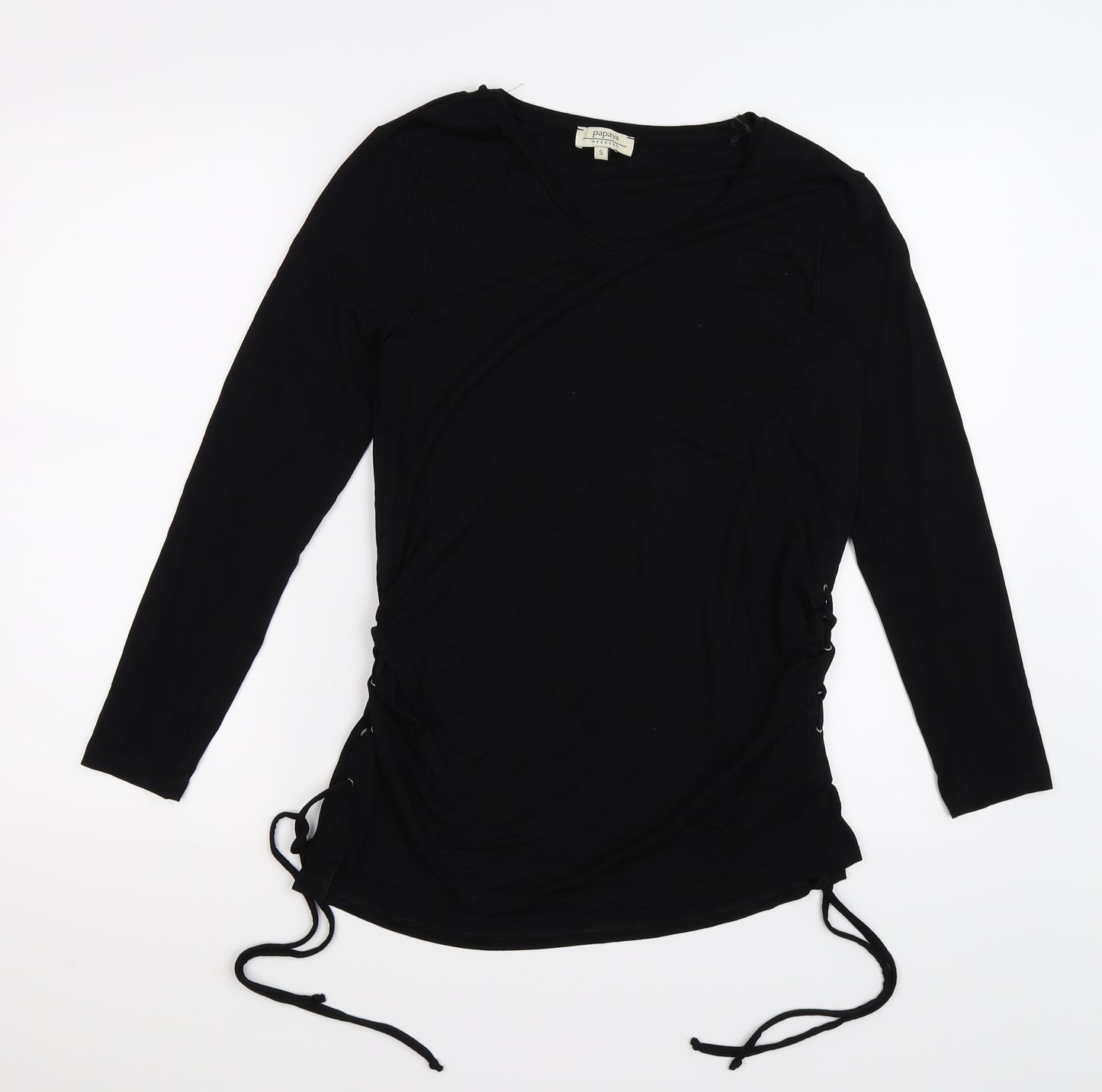 Papaya Womens Black   Tunic T-Shirt Size S