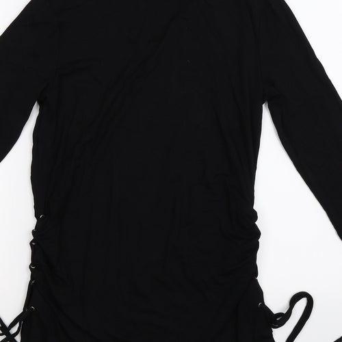 Papaya Womens Black   Tunic T-Shirt Size S
