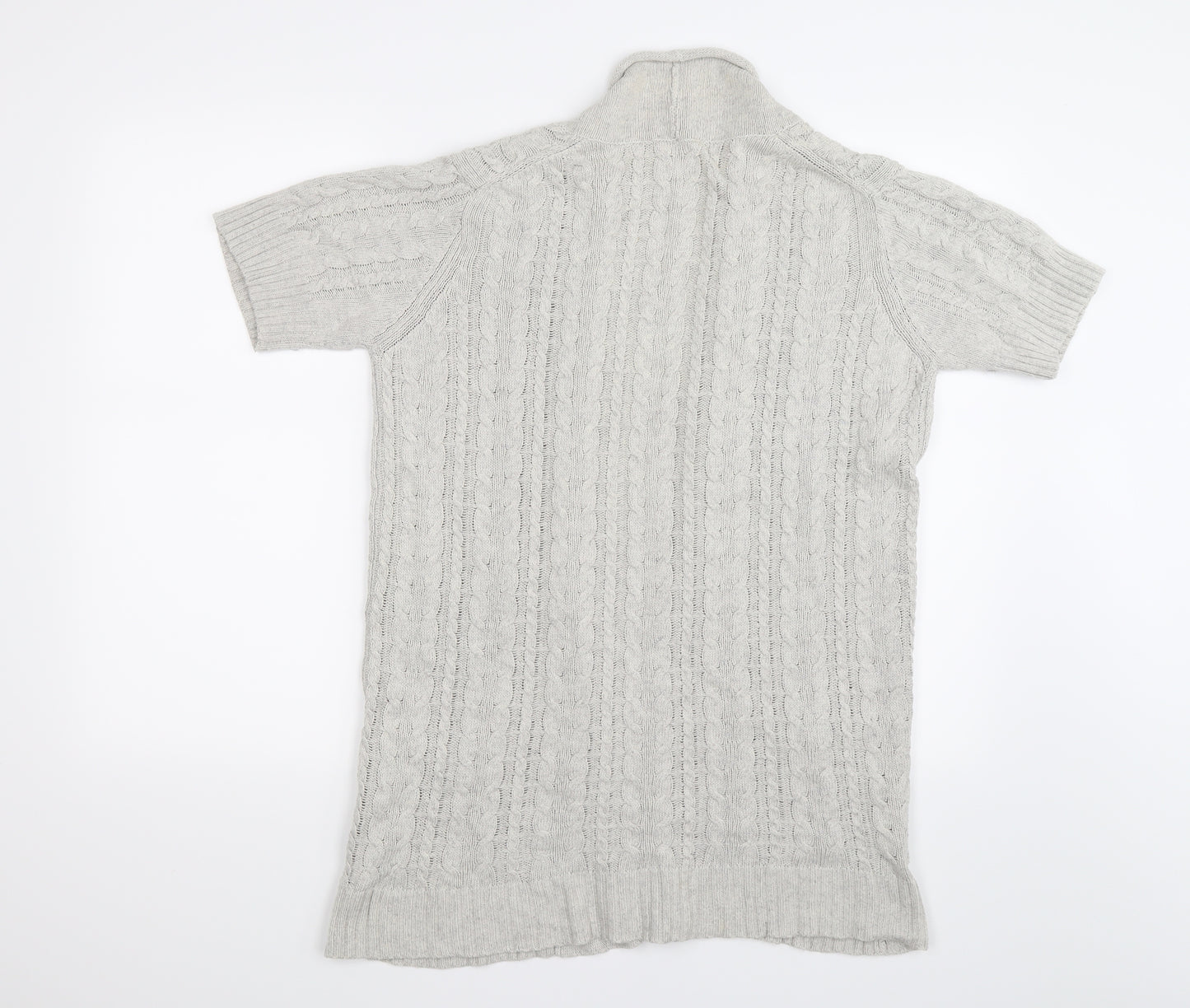 TU Womens Grey  Knit Cardigan Jumper Size 12