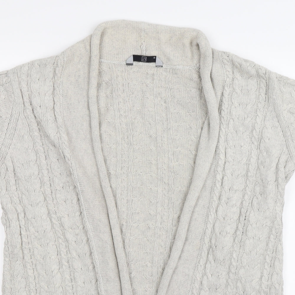 TU Womens Grey  Knit Cardigan Jumper Size 12