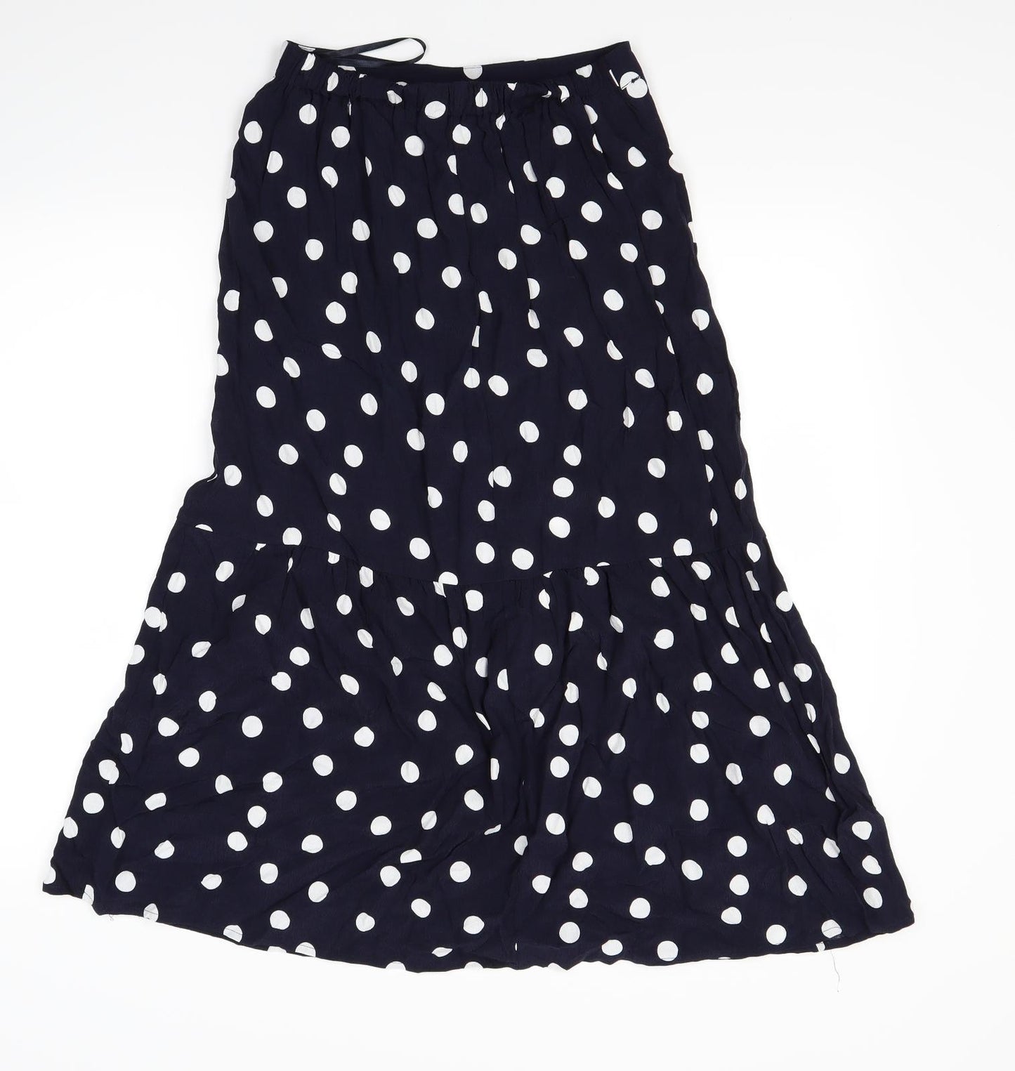 Nutmeg Womens Blue Polka Dot  Flare Skirt Size 8