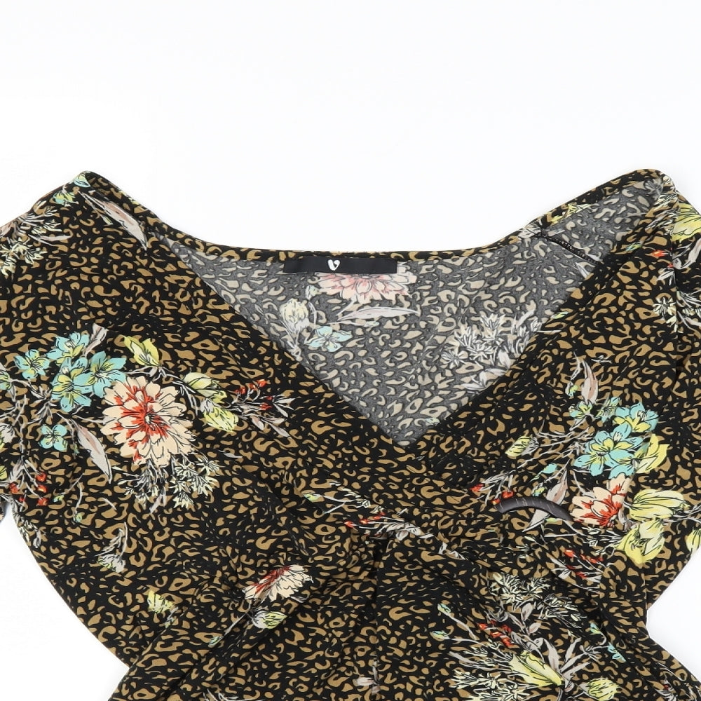 Very Womens Multicoloured Floral  Basic Blouse Size 14