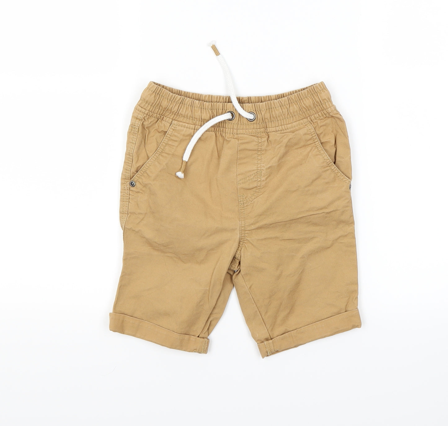 TU Boys Beige   Chino Shorts Size 6 Years