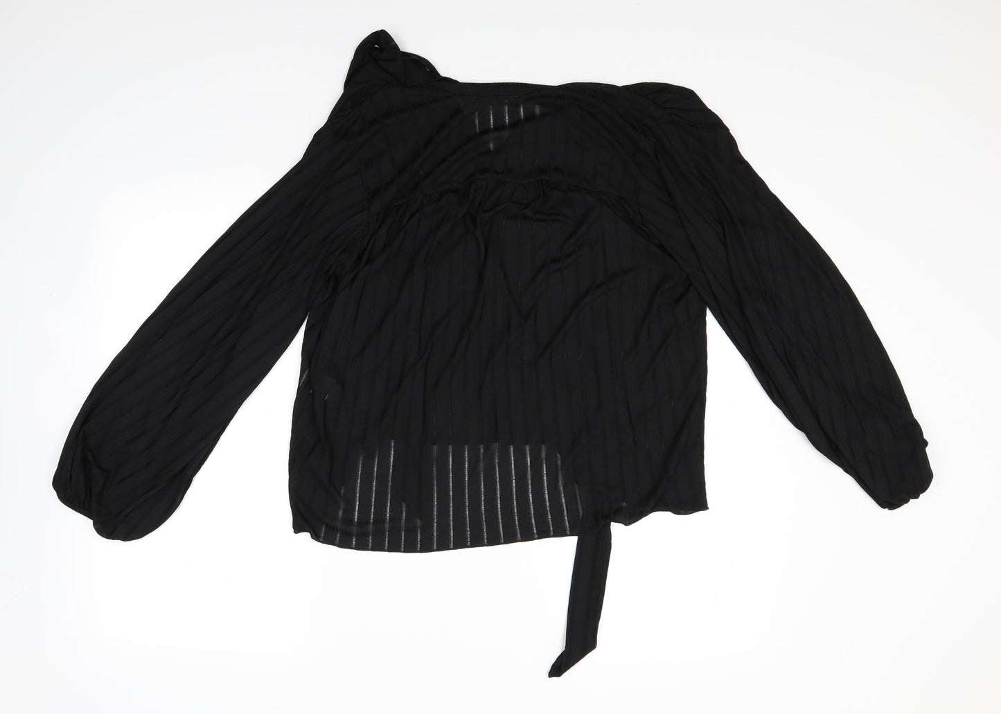 Zara Womens Black   Basic Polo Size L
