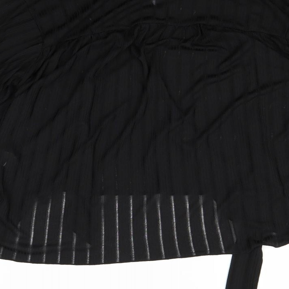 Zara Womens Black   Basic Polo Size L