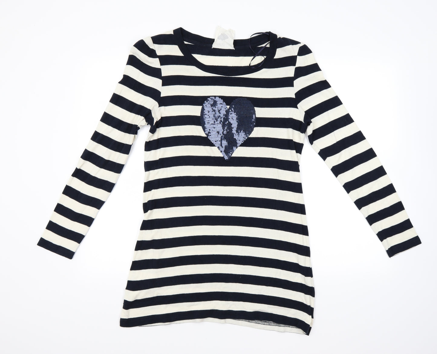 NEXT Womens White Striped  Jumper Dress  Size 16