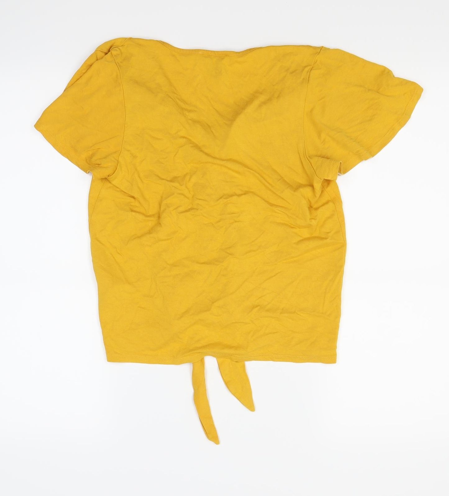 New Look Womens Yellow   Basic T-Shirt Size 10