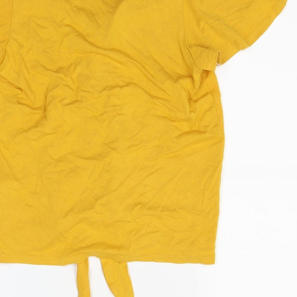New Look Womens Yellow   Basic T-Shirt Size 10