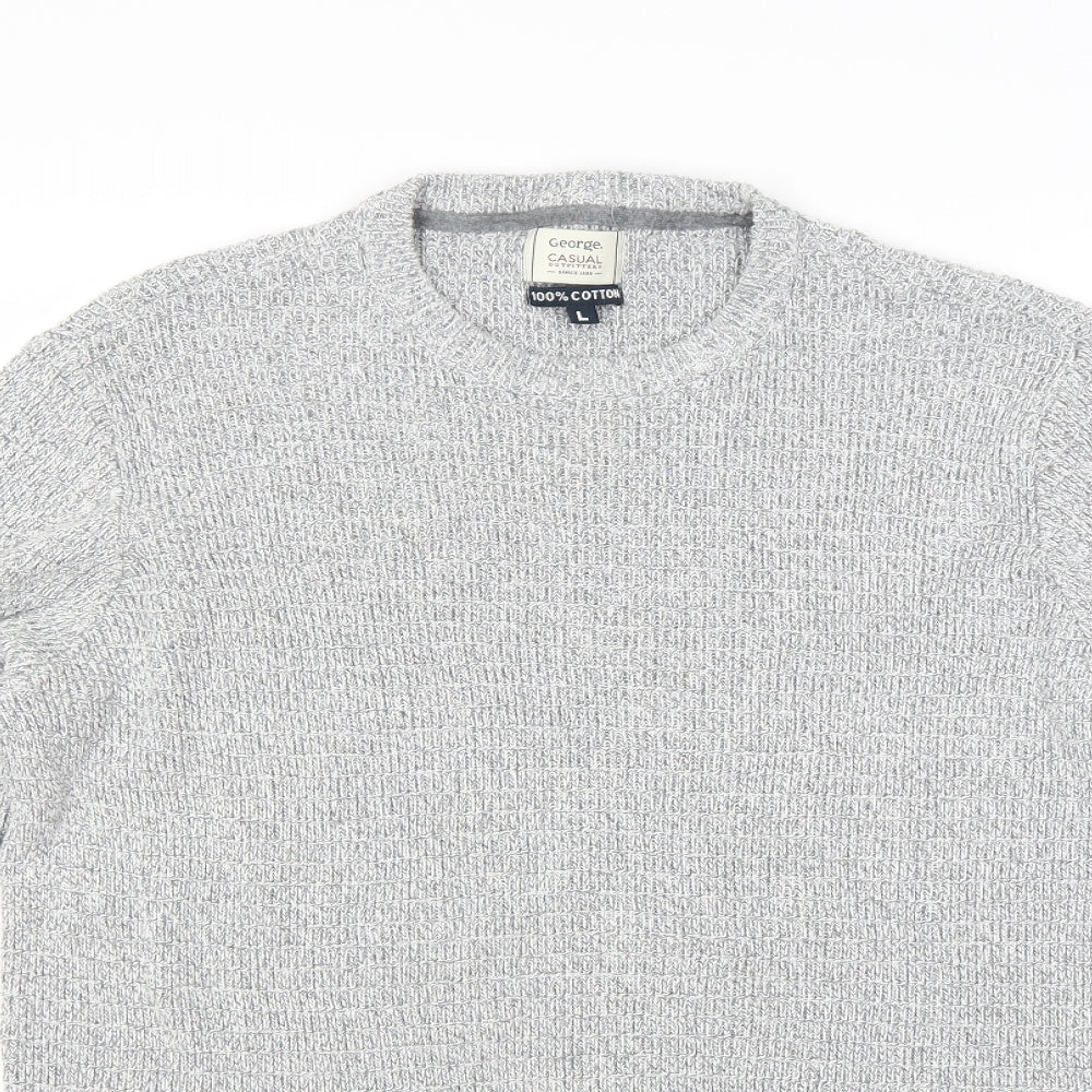 George Mens Grey   Pullover Jumper Size L