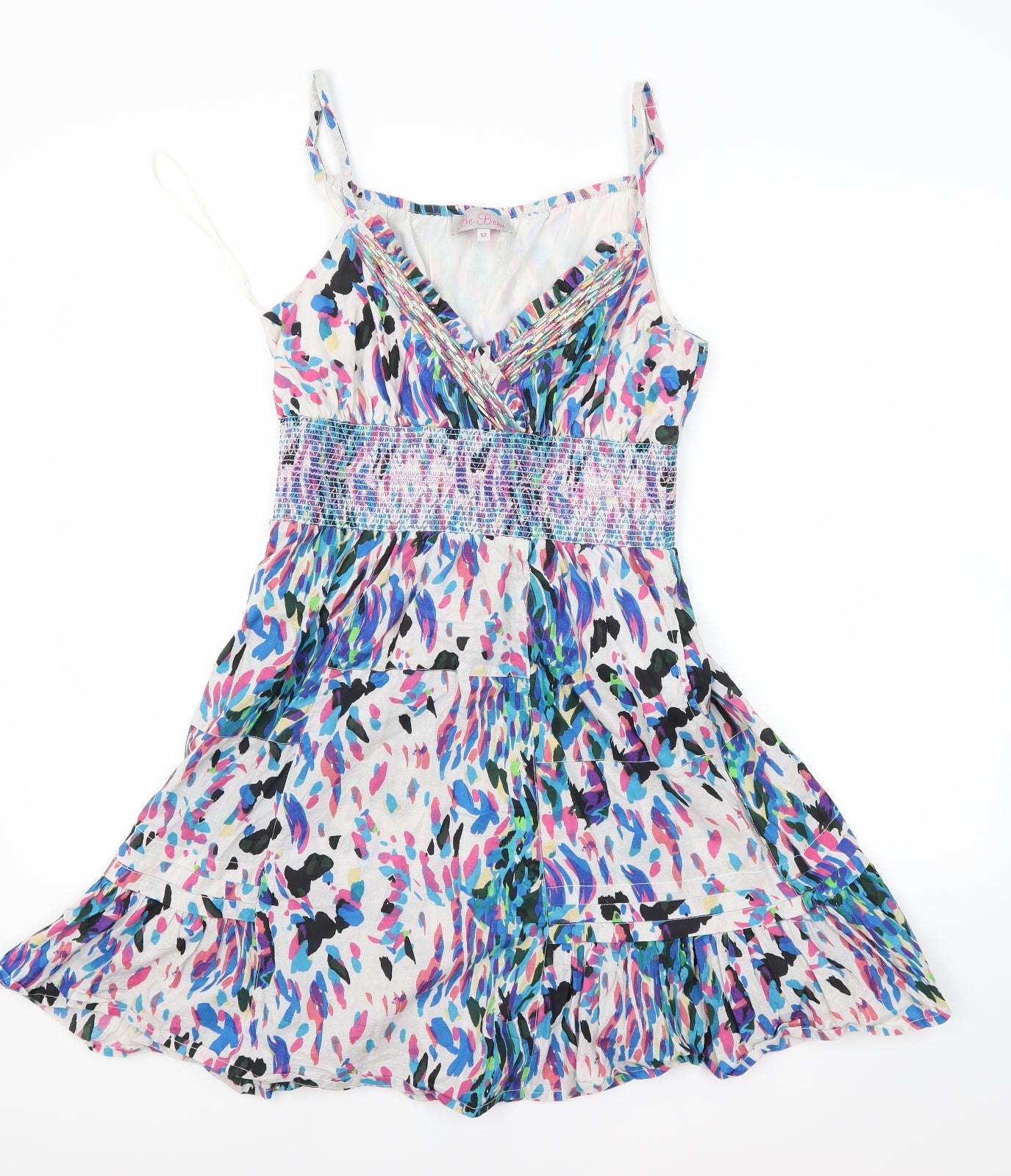 Be beau Womens Multicoloured Floral  Fit & Flare  Size 12